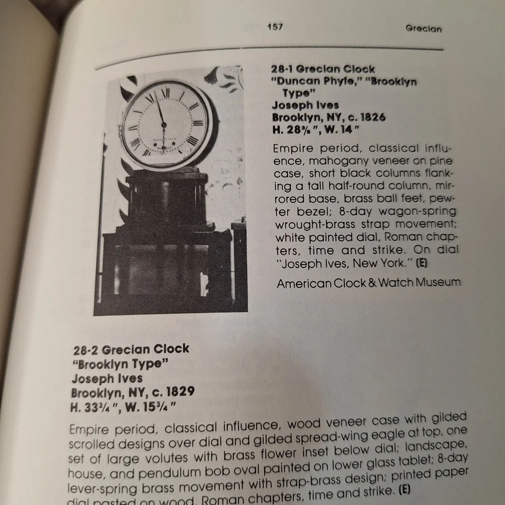 The Warner Collector's Guide to American Clocks Anita Schorsch Identification Bk